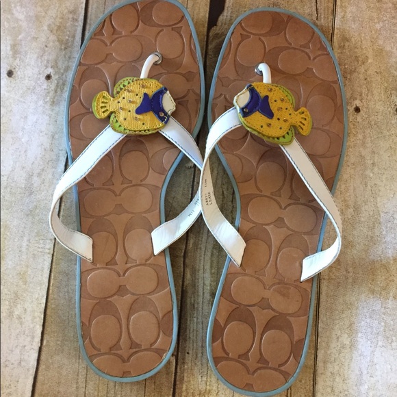 coach flip flops size 11